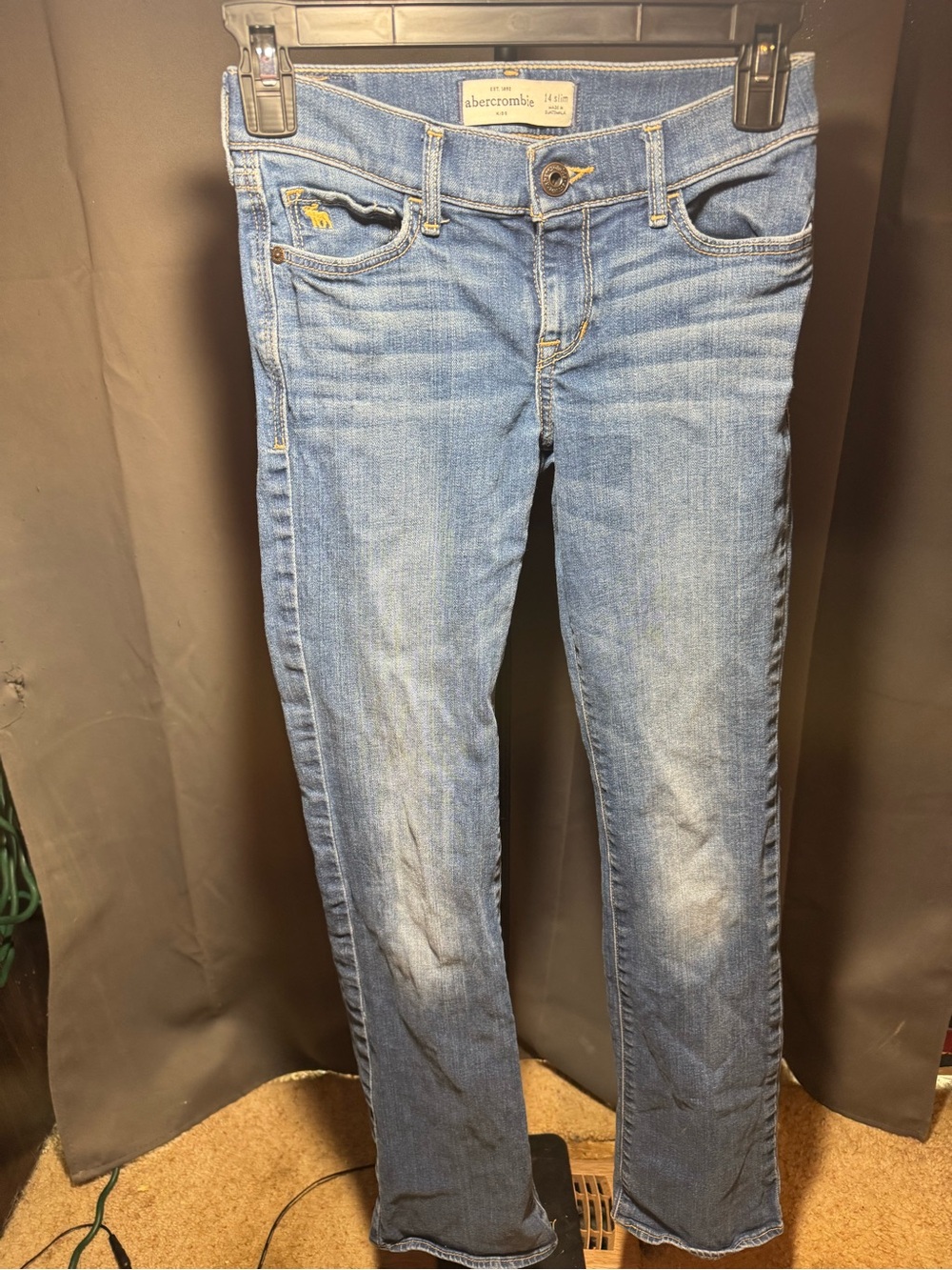 Abercrombie kids Blue Bootcut Jeans girls 14 slim